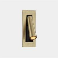 Netlighting Gamma LED Recessed Fold Away Reading Light Matt Gold IP20 2.1W 2700K
