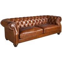 Angel Cerda 3-seater Chester sofa - cognac cowhide leather in Brown
