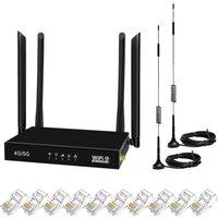 Havendro 4G/5G Wireless Router With SIM Card Slot Outdoor Antenna in Black