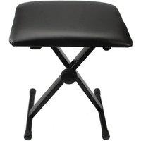 Nordara Height Adjustable Piano Stool Black Padded