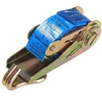 VOGREX 4X Ratchet Tie Down Straps 25mm x 5M 1500KG Lorry Lashing in Blue