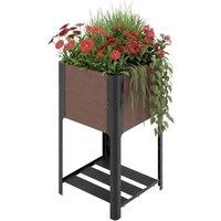 Havendro Elevated Garden Bed Shelf Planter Veg Herbs in Brown