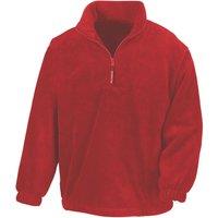 Result Men's Unlined Active 1 4 Zip Anti-Pilling Fleece Top in Red | Size: Small