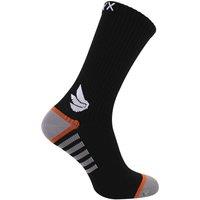 TALYX Men's Compression Sports Socks | Reinforced Heel & Toe Breathable Socks in Black | Size: 6-11