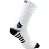TALYX Men's Compression Sports Socks | Reinforced Heel & Toe Breathable Socks in White | Size: 6-11