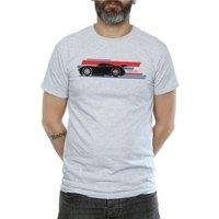 Disney Men's Cars Jackson Storm Stripes T-Shirt in Grey | Size: XL