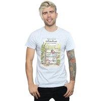 Disney Men's Winnie The Pooh Adventure T-Shirt in Grey | Size: XL