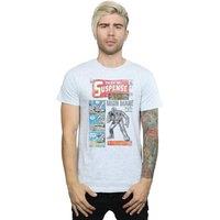 Marvel Men's Iron Man Distressed Tales Of Suspense T-Shirt in Grey | Size: XL