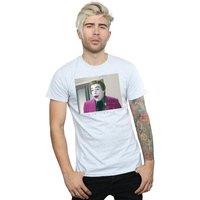 DC Comics Men's Batman TV Series Joker Photograph T-Shirt in Grey | Size: Medium