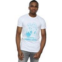 Disney Men's Frozen 2 Elsa & Anna The Journey Connects Us T-Shirt in White | Size: 2XL