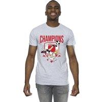 Looney Tunes Men's Lola Football Champions T-Shirt in Grey | Size: Medium