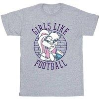 Looney Tunes Men's Lola Bunny Like Football T-Shirt in Grey | Size: Medium