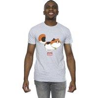 Disney Men's Big Hero 6 Baymax Kitten Pose T-Shirt in Grey | Size: Medium
