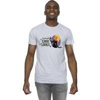 Disney Men's Hocus Pocus Cursed Sarah T-Shirt in Grey | Size: XL