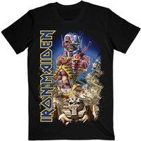 Iron Maiden Men's Somewhere Back in Time T-Shirt in Black | Size: XL