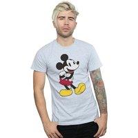 Disney Men's Classic Mickey Mouse T-Shirt in Grey | Size: Medium