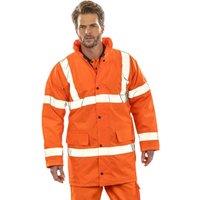 SAFE-GUARD by Result Men's Motorway Jacket in Orange | Size: Small