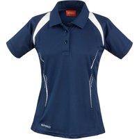Spiro Women's Team Spirit Polo Shirt in Navy | Size: 12