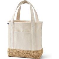 Lands' End Women's Medium Open Top Canvas Tote