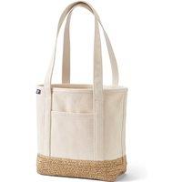 Lands' End Women's Medium Open Top Canvas Tote Bag With Long Handles