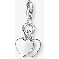 THOMAS SABO Women's Silver 2x Plain Heart Charm 0836-001-12