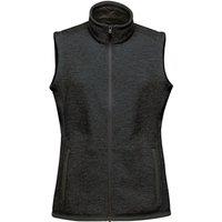 Stormtech Women's Avalante Knitted Heather Full Zip Gilet in Black | Size: XS