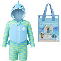 OneSea Shark Outfit - 3-in-1 Children's Buoyancy Aid in Blue | Size: 12-18 m