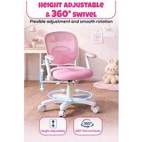 Hygrad Built to Survive Swivel Chair Ergonomic Rolling Adjustable Kids Children Teens 360 Swivel Revolving Chair w/ Armrest & Foot Rest In Colours