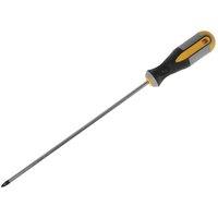 Roughneck Screwdriver Pozidriv Tip Pz2 X 250Mm Long Reach in Yellow