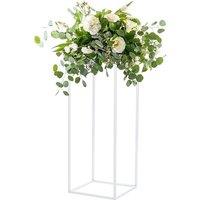 Garden Sanctuary Metal Flower Stand Wedding Centrepieces in White