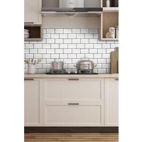 Living and Home 10 PCS Peel and Stick Wall Tile Stickers in Off-White