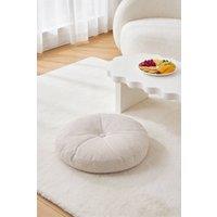 Living and Home Bohemian Style Detachable Round Floor Cushion in Beige