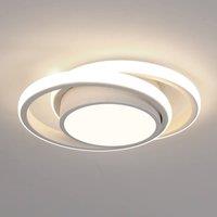 Pheashine Double Round LED Ceiling Light (Black White/White) 32W 3000K/4000k in White