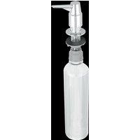 McAlpine SOAP-CP Soap Dispenser for Sink: litre bottle with Chrome Plated Plastic Top in Silver