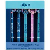 Disney Stitch 5 Piece Erasable Gel Pens School Supplies Stationery Rollerball in Blue