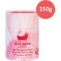 Eco Bath London Balance & Calming Epsom Salt Bath Soak Gift Tube in White | Size: 250g