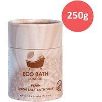 Eco Bath London Unscented Plain Epsom Salt Bath Soak Gift Tube in White | Size: 1kg