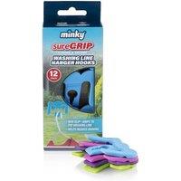 Minky Sure Grip Washing Line Hanger Hooks 12pk