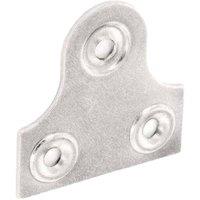 Securit Plain Zinc Plated Glass & Mirror Fasteners in Silver