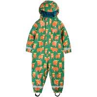 Frugi Printed Puddle Buster All In One in Green | Size: 3-4 Years
