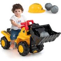 CASART Kids Ride On Bulldozer Toy Construction Car for Kids Aged 3+Years Old in Yellow