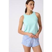 Damart Women's Pack of 2 Pyjama Shorts Print Pure Cotton Stretch Waist Inside Leg 7cm | Size: Small