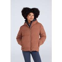 Animal Women's 'Cosi Cloud' Water Resistant Breathable Thermal Tested Down Jacket in Terracotta | Size: 8