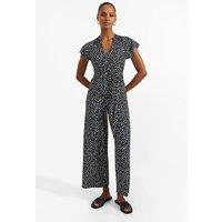Hobbs London Women's Eden Jersey Jumpsuit in Dark Navy | Size: 18