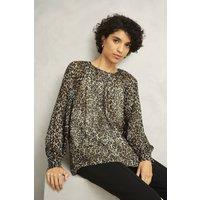 Hobbs London Women's Grantham Top in Fawn | Size: 12