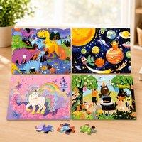 Voltico 4-in-1 Progressive Jigsaw Puzzle Set for Kids 35 - 70 Pieces