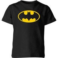 Justice League Official DC Comics Batman Logo Kids' T-Shirt - 9-10 Years in Black | Size: YL