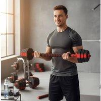 EONLION 10kg Adjustable Octagonal Dumbbells Weight 10kg Dumbbells Weight in Black | Size: 0-12 m