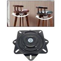 EONLION 2x 6 Marine Boat Seat Swivel Mount Base in Black | Size: 0-12 m