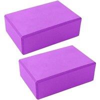 Hinsinc Pair of Purple Yoga Gym Blocks Brick | Size: 0-12 m